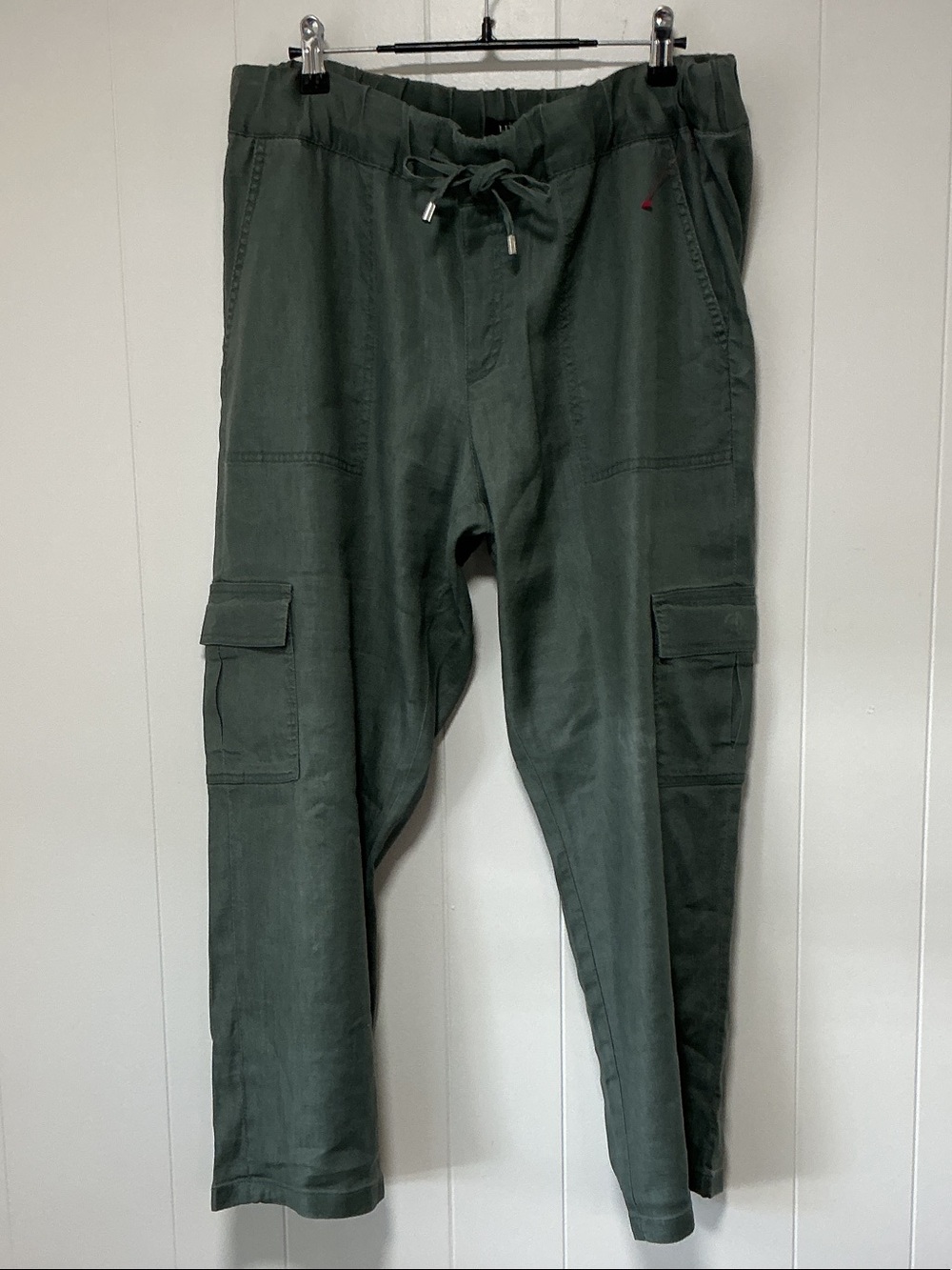 Liverpool; Olive Green Cargo Drawstring Pants